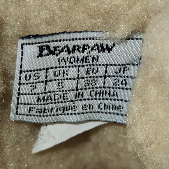 Bearpaw Christie Women's Sz 7 Teal Blue Suede Wool Sheepskin Footbed Ankle Boots - Picture 11 of 12